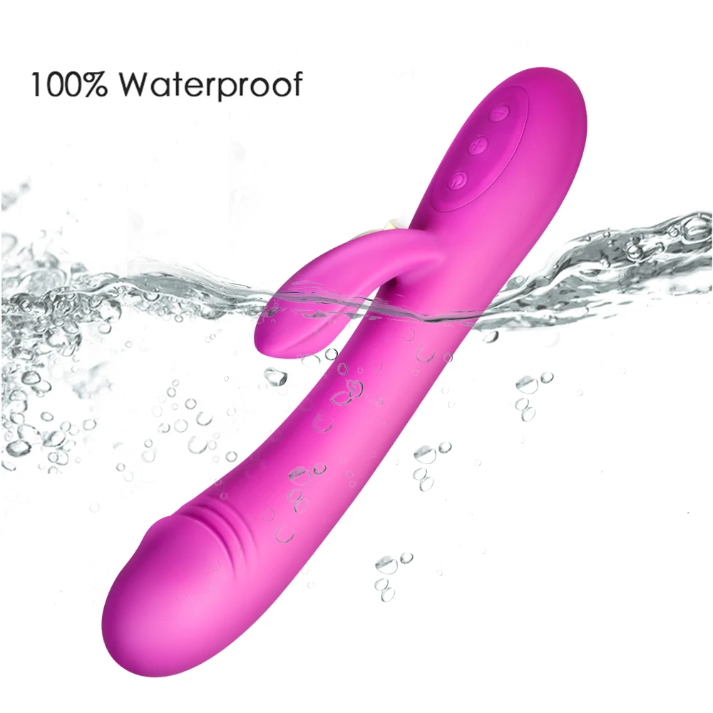 Rabbit Dildo Vibrator Vagina G Spot Clitoris Stimulator Sex Toys for Adults Women Silicone Clitoral Female Masturbator | Красота и