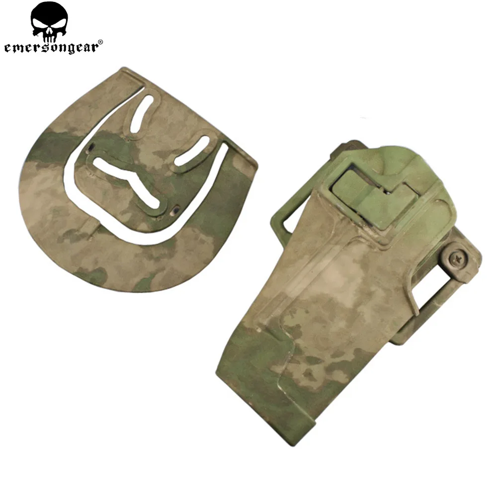 Emersongear быстро кобура для 1911 Пластик кобура подсумок Тактический Охота Airsoft 1911 кобура Мультикам em6096