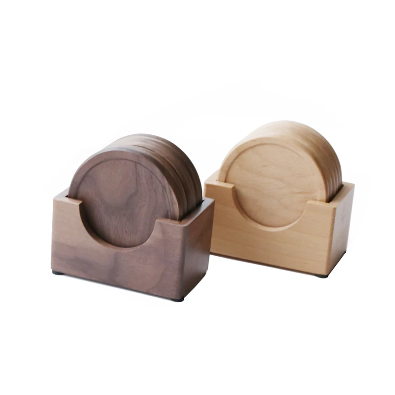 Подставка для кофейной чашки черного ореха|wood coasters|insulation padcoaster coffee |