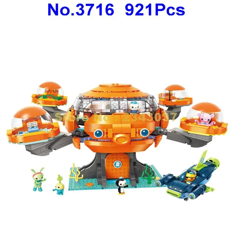 3716 921 шт. октанавтов персонажи из мультфильма Осьминожка октопод Playset и барнаклс