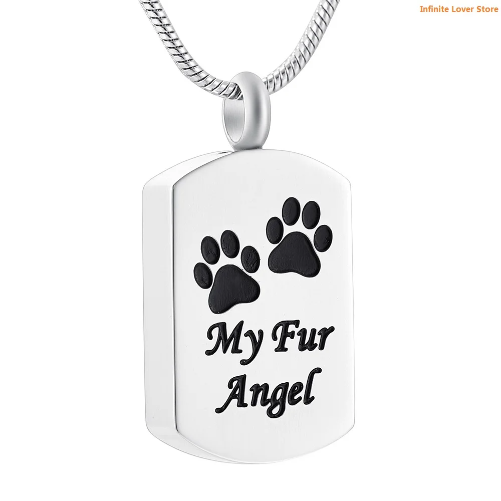 

IJD9118 мой лучший друг лапа печать кремации ювелирные изделия ожерелье с урной на память-прохождение похорон ювелирные изделия