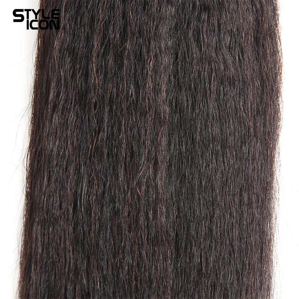 Styleicon индийской странный прямые волосы 4 Связки сделки 100% человеческих волос Weave