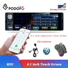 Автомагнитола Podofo, 1 Din, 4,1 дюйма, Bluetooth, RDS, USB, AUX, MP5