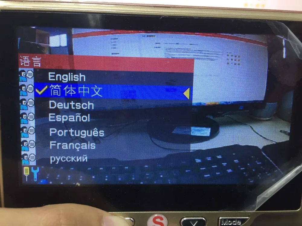 Saful 4,3 'lcd дверной глазок, камера с ПИР, детектор движения, видео запись, камера, ИК Ночное Видение, цифровая дверная камера