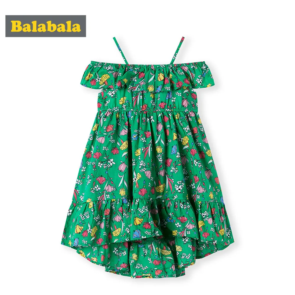 Одежда BalabalaChildren платье с цветочным рисунком для девочек на лето новинка 2019