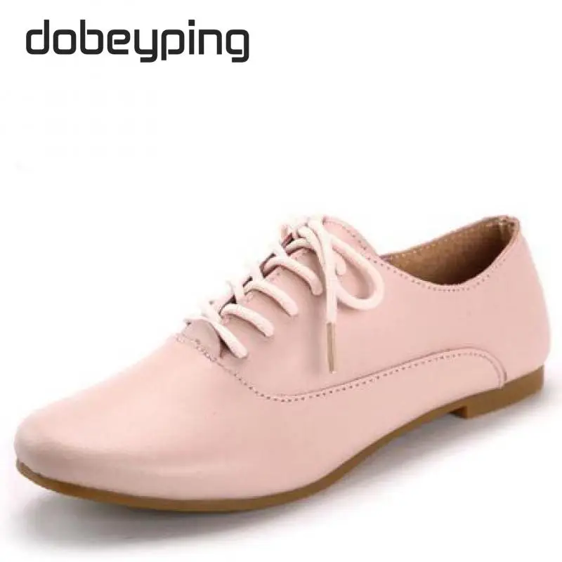 Новый 2016 Натуральная кожа Классический Женщины Oxfords Обувь Мода для Девочек