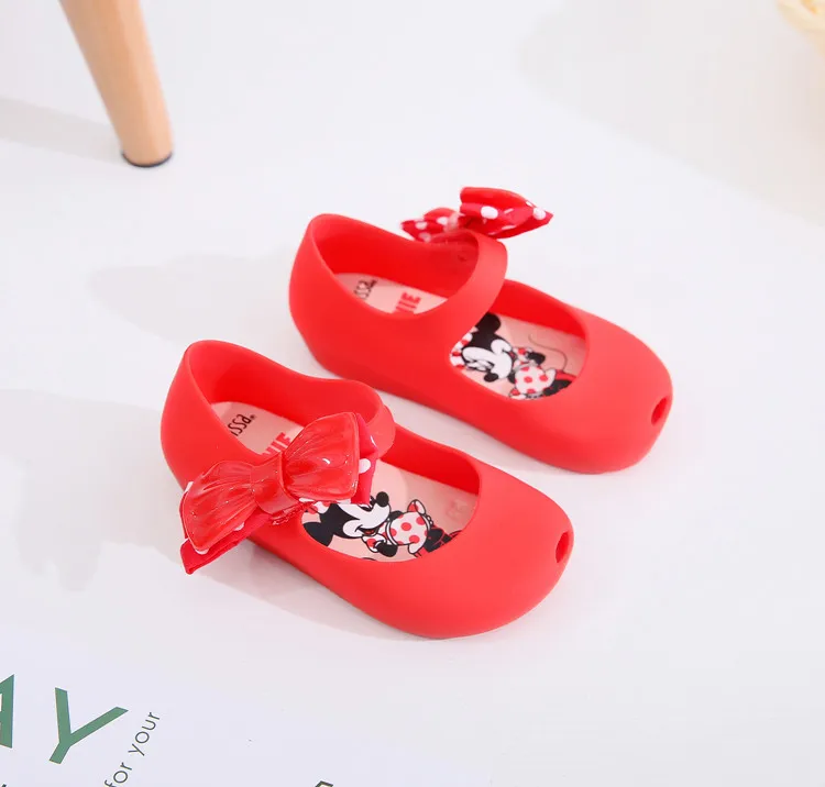 Мини Босоножки Мелисса для девочек с Микки бантом melissa обувь детей sandalia infantil