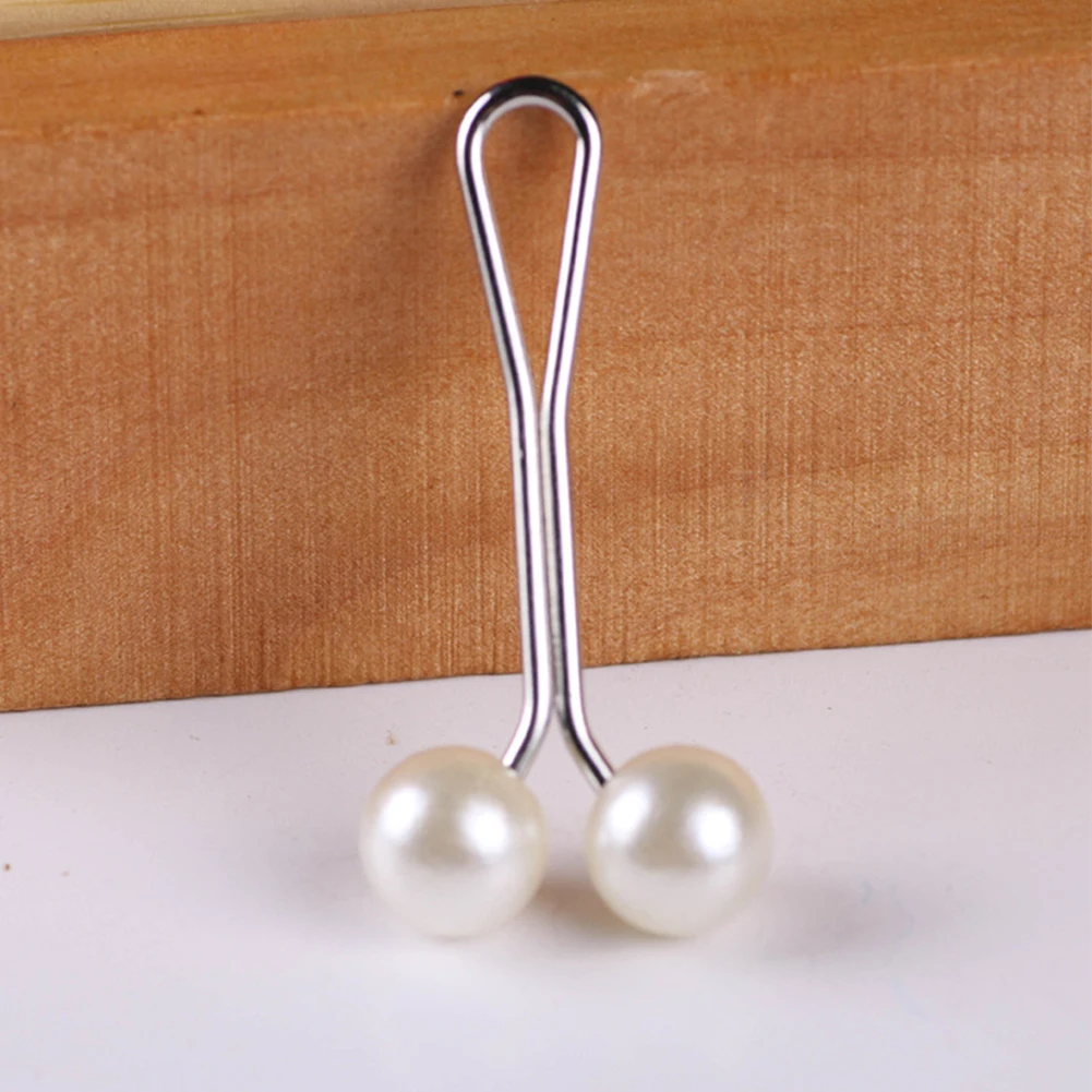 1pc White Новинка 1 шт./12 шт. хиджаб клип стразы шарфа/зажим для шали разноцветные шарфы кристалл шаль булавки пряжки аксессуары для волос#2 - Цвет: 1pc White
