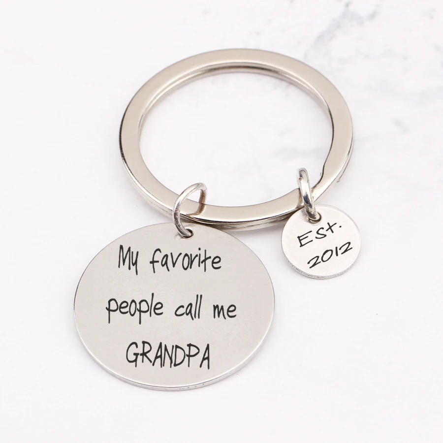 Настраиваемый брелок с надписью Delicate датой гравировкой My Favorite Call Me dumpa подарок на