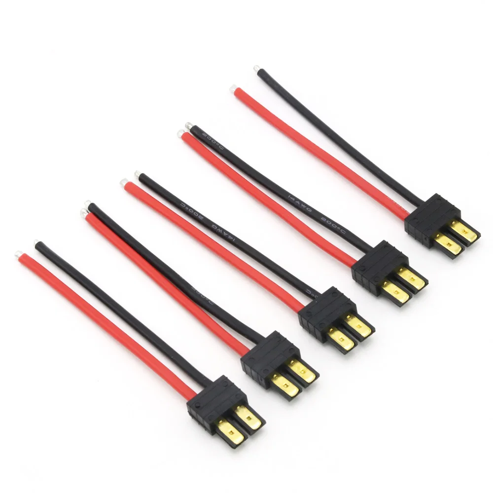 Штепсельная Вилка Trx с силиконовым разъемом 1 шт. 10 см 14AWG для радиоуправляемого
