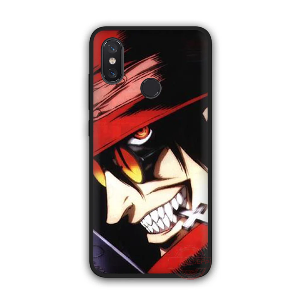 WEBBEDEPP аниме Hellsing Alucard вентилятор ТПУ чехол для телефона Xiaomi Mi 6 8 A2 Lite A1 F1 9 MAX 3 SE |