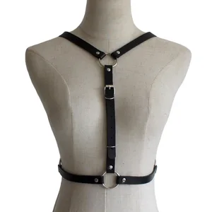 В готическом стиле, на бретелях, женские туфли с ремешком в стиле унисекс кожаная портупея средства ухода за кожей ремень ремни на талии, портупея Регулируемая пряжка на поясе