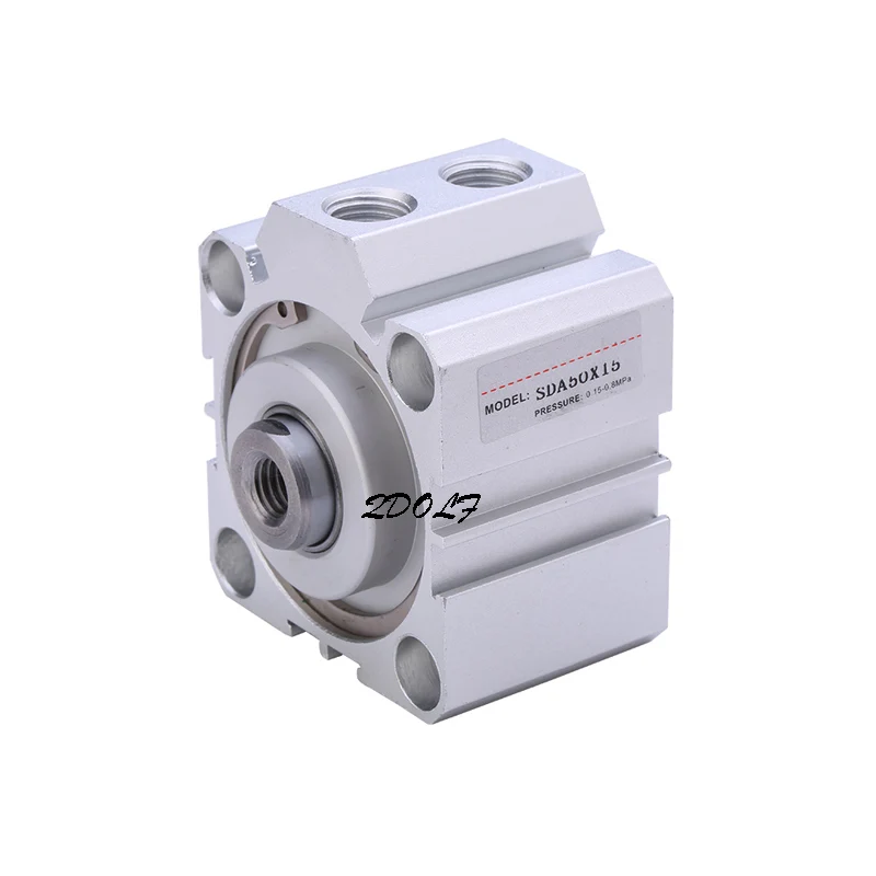 SDA40 40mm Bore 10/15/20/25 Thin Type Double Acting Aluminum Pneumatic Compact Cylinder | Обустройство дома