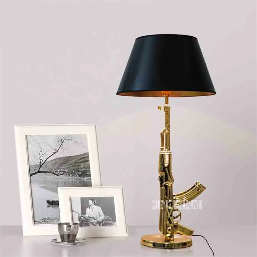 New Modern Design Fashion Desk Lamp Chrome Silver/Golden Button Switch Table Lighting Bedside Working Light 5W | Лампы и освещение