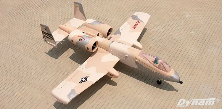 Dynam A10 Twin 64 мм EDF rc jet plane PNP и RTF высокомасштабированный Warthog Thunderbold II A10|rc plane|jet planerc |