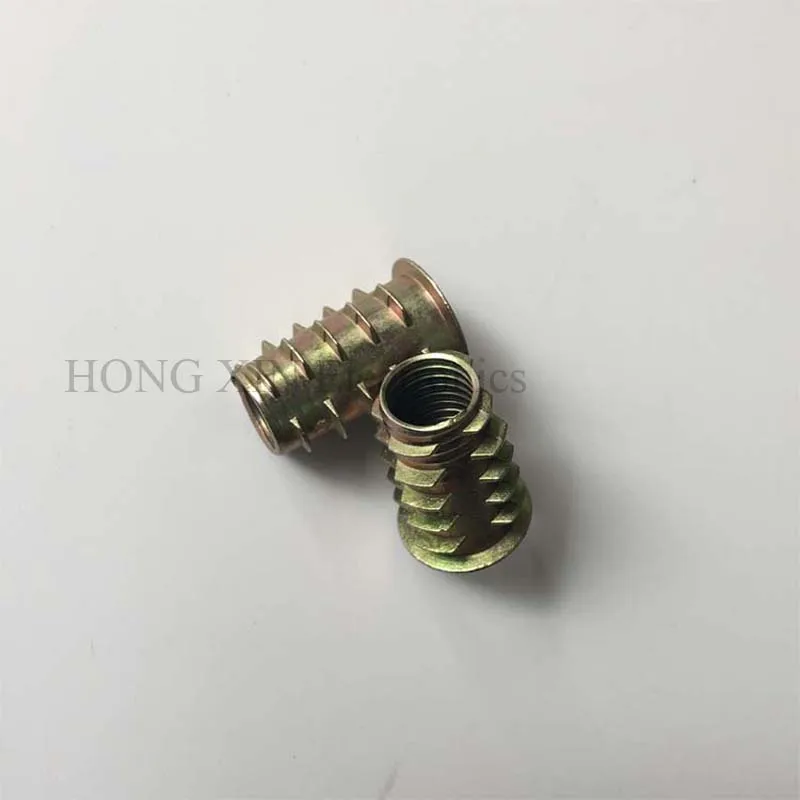 

100pcsM4 M5 M6 M8 M10 Zinc Alloy Furniture Hex Socket Screw Inserts Threaded Insert Nuts Assortment Tool Kit for Wood Furniture