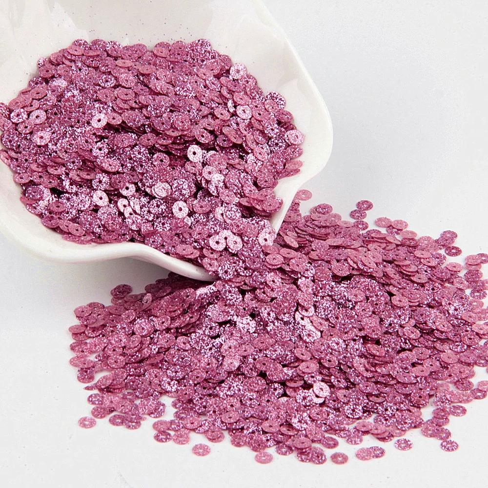 4mm glitter purppk Розовые блестки 3 мм-30 мм плоские круглые ПВХ свободные пайетки для рукоделия блестки Швейные украшения DIY аксессуары Lentejuelas Para Coser - Цвет: 4mm glitter purppk