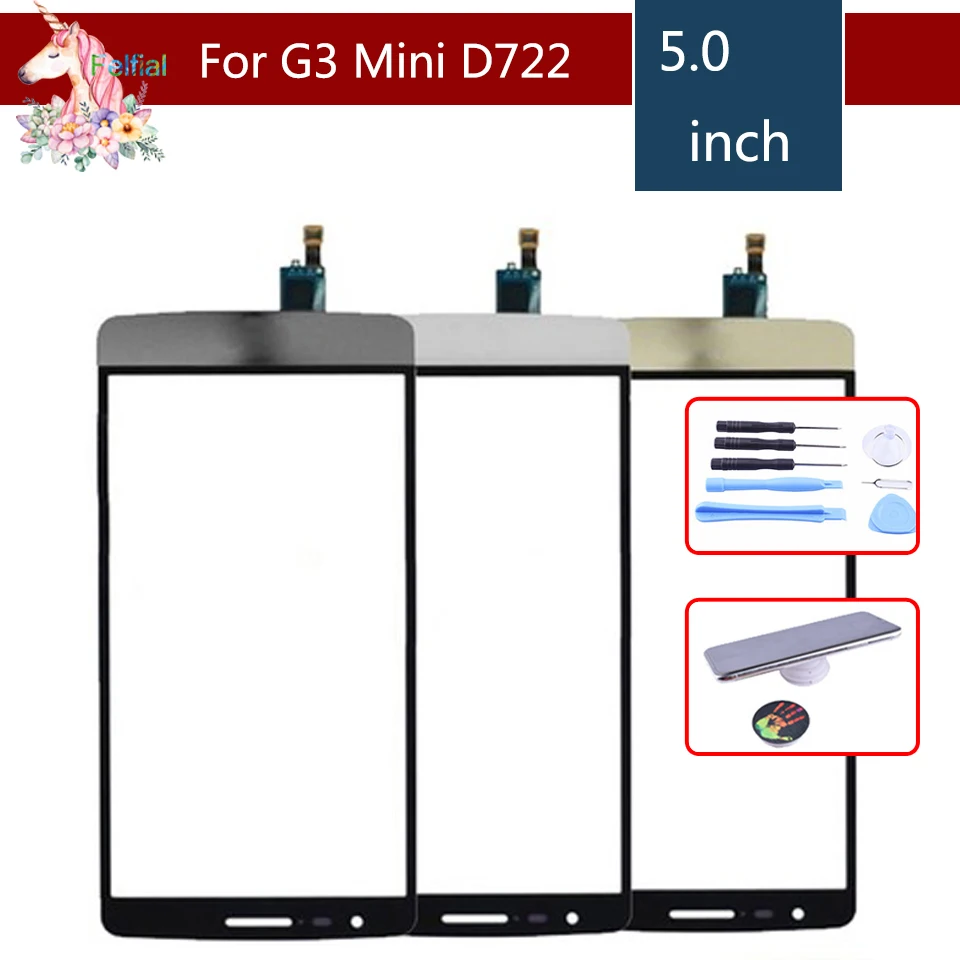 Высокое качество 5 0 &quotдля LG G3Mini Beat D722 D724 D725 G3S сенсорный экран дигитайзер сенсор