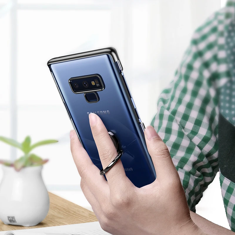 XUNDD Ultra thin phone case for Samsung Galaxy Note 9 Electroplated cover with magnetic ring holder Luxury Jazz |