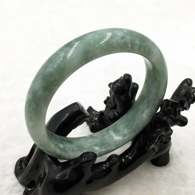 Винтажный Китайский Натуральный сорт зеленый браслет из драгоценных камней |