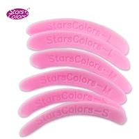 99 perm eyelash patch 3 pairsbag resuable silicone perming rods pink plastic 3 different sizes
