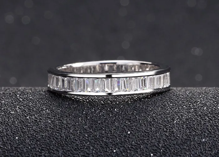 ORSA JEWELS, обручальные кольца, серебряное кольцо, полностью невидимая установка, Retangel CZ, кольца вечности для женщин, обручение, подарок OR62