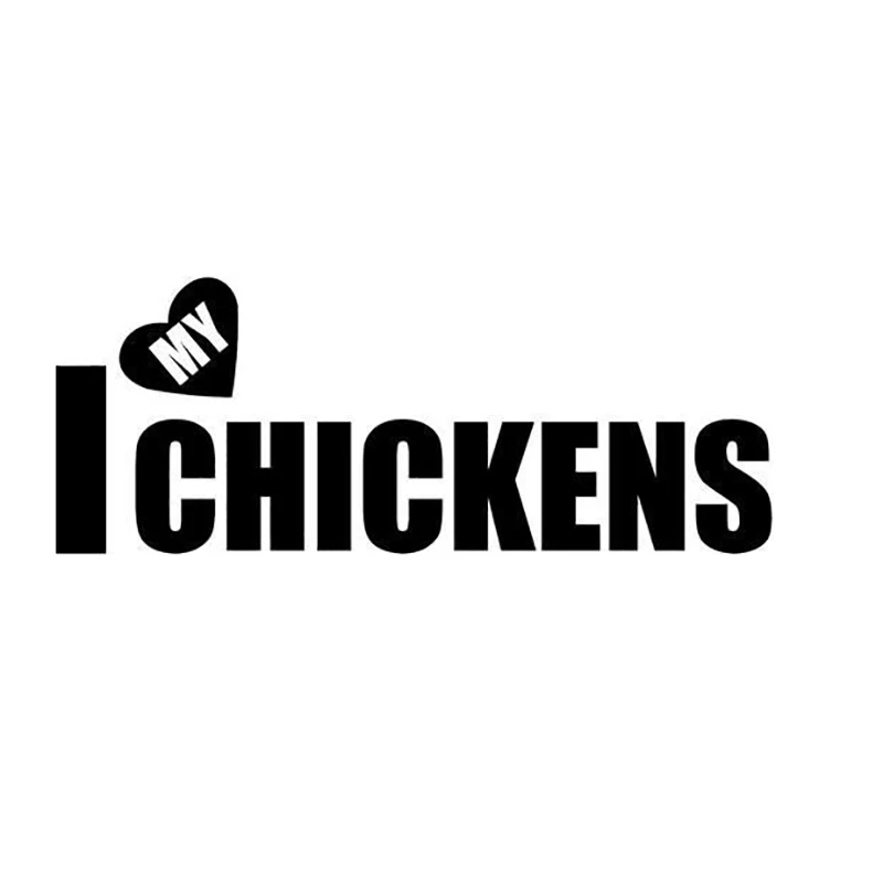 

I Love My Chickens Home Decor Car Truck Window Decal Sticker Funny Personality Stickers