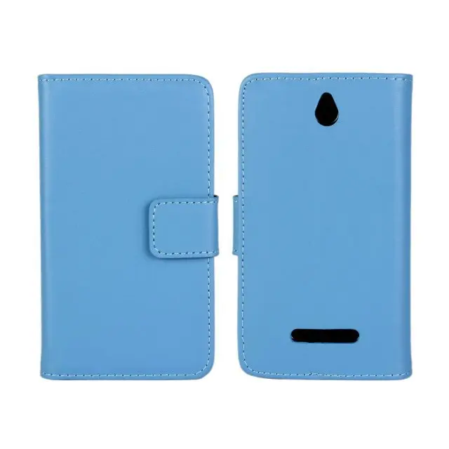 Высококачественный чехол кошелек из натуральной кожи для Sony Xperia E Dual C1605 C1604 с