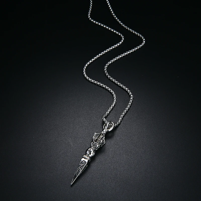 Мужское ожерелья в стиле ретро с подвеской виде шести персонажей мантрой