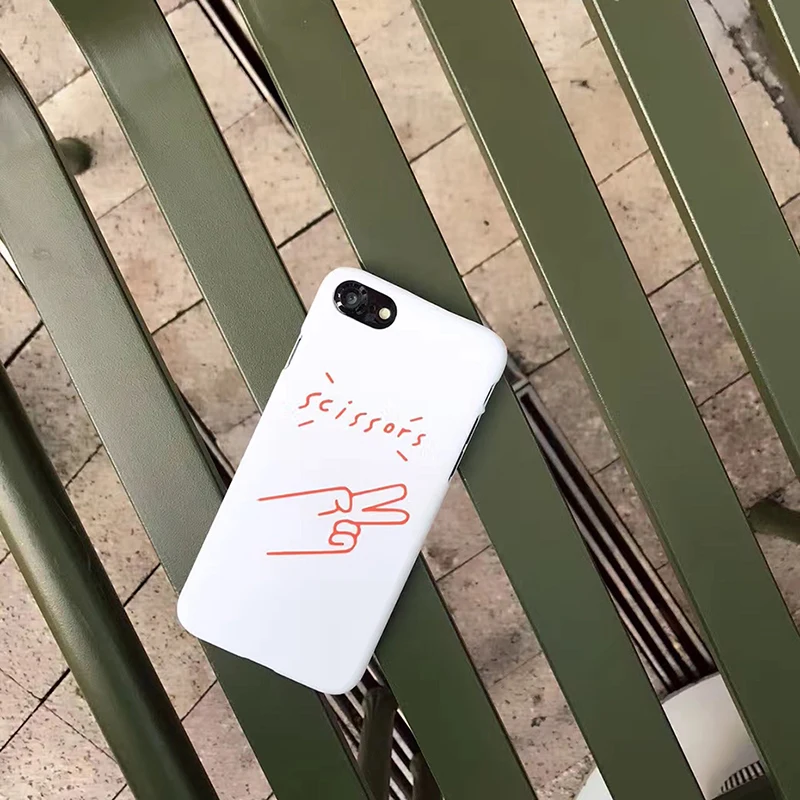 YKUPUP Забавный мультяшный чехол для телефона Iphone Xs Чехол Ножницы Бумага прочный