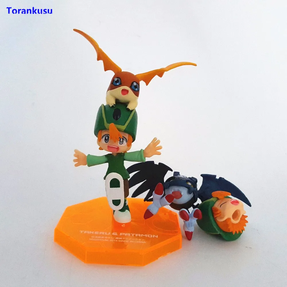 Digimon Adventure Digital Takaishi Takeru Patamon Pico Devimon мультфильм игрушки ПВХ фигурка модель Juguetes Кукла подарок игрушки