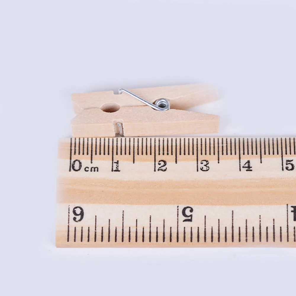 50 шт. Разноцветные деревянные Мини прищепки для фотобумаги 25 мм 35 мм|clothes pegs|mini wooden