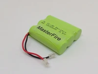 masterfire new original ni mh 3x aa 3 6v 1800mah nimh rechargeable battery cell pack with plugs for cordless phone batteries