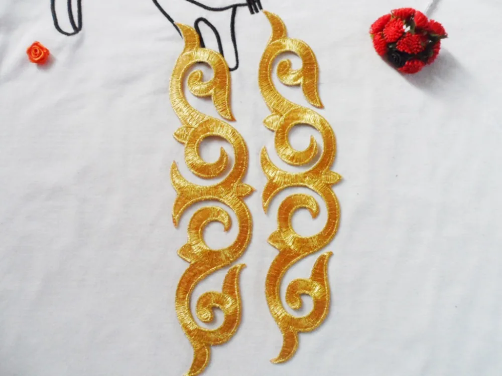 pretty lace patches embroidered iron on stage garment accessories for decoration 20pieces delicate motif | Дом и сад