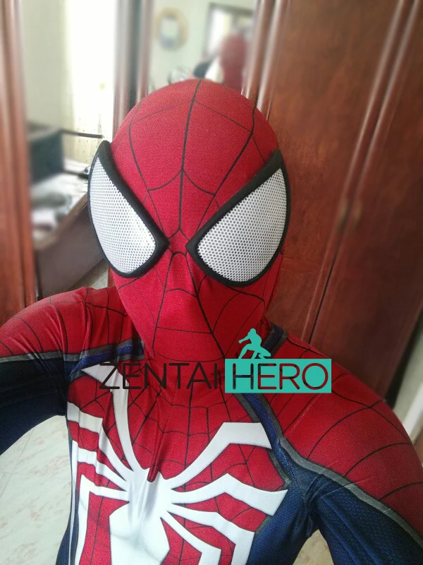 Бесплатная доставка DHL PS4 INSOMNIAC костюм Человека-паука 3D принт спандекс игры Spidey