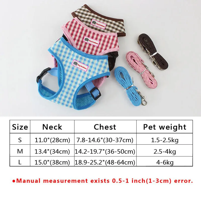 Дышащий поводок и для собак набор нейлоновая сетка щенок маленькие собаки кошка