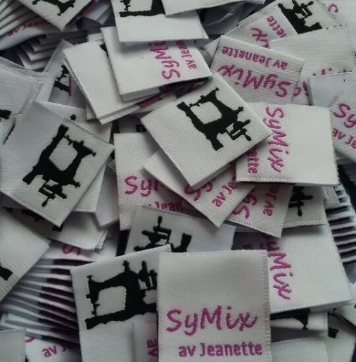 1000 шт этикеток для одежды Заказные этикетки тканые швейные основной ярлык