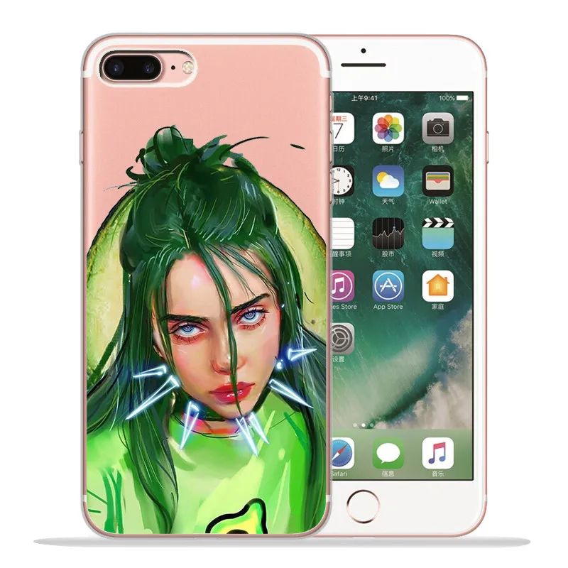 1808 Роскошный чехол Billie eilish для iPhone X, XR, XS, Max, 5, 5S, SE, 6, 6 S, 7, 8 Plus, чехол для телефона, Funda, Coque, Etui, capa, shell capinha - Цвет: 1808