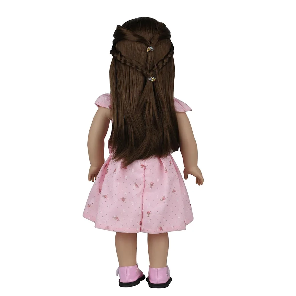 WOLDOL 18 дюймов Новые силиконовые Reborn Baby куклы в розовый о прекрасный кукла реборн