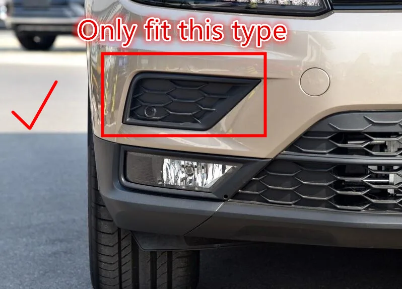 Для VW Volkswagen Tiguan 2017 2018 ABS хромированный передние противотуманные фары светильник