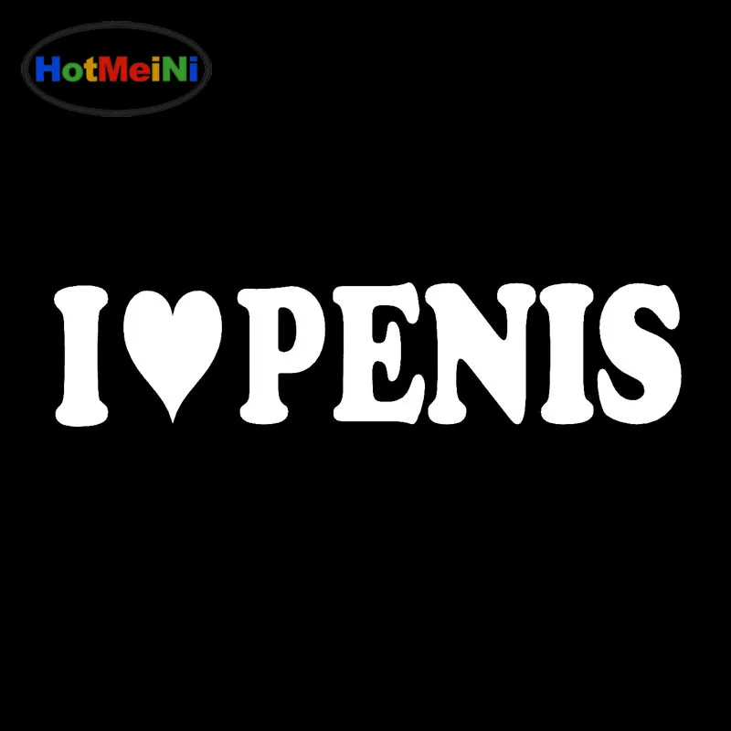 HotMeiNi 10*3 см я люблю пенис гей Прайд шалость Забавный кляп подарок виниловая