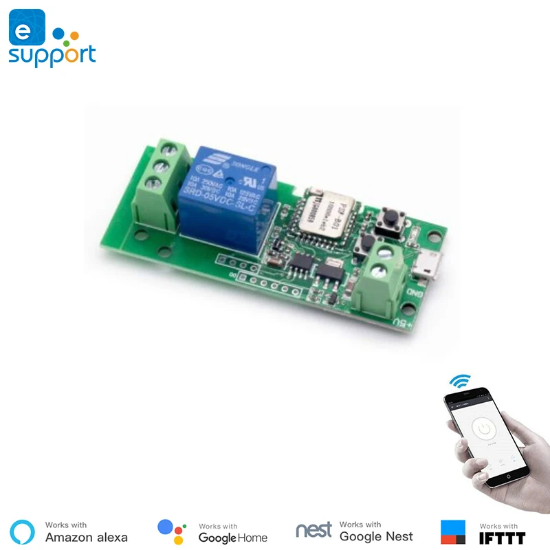 EweLink умный USB 5 В DIY 1 канал Jog Inching самоблокирующийся wifi беспроводной Умный домашний переключатель дистанционного управления с Amazon Alexa