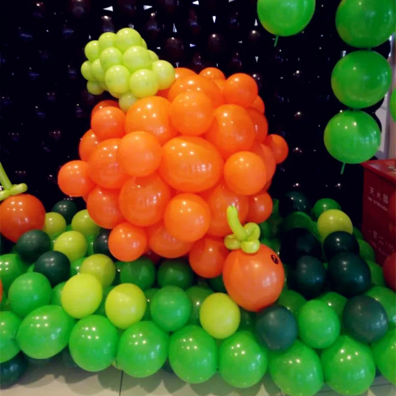 

100pcs/Lot 5 Inch 1.3g Latex Tail Green Balloons Wedding Inflatable Air Ball Birthday Party Decoration Kids Ballon Wholesale