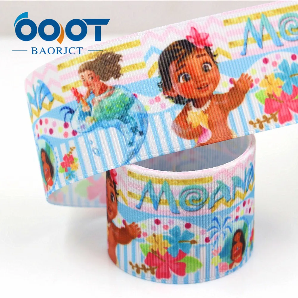 OOOT BAORJCT G-18524-249 38 мм 10 ярдов Мультяшные ленты термопечать решетки Свадебные