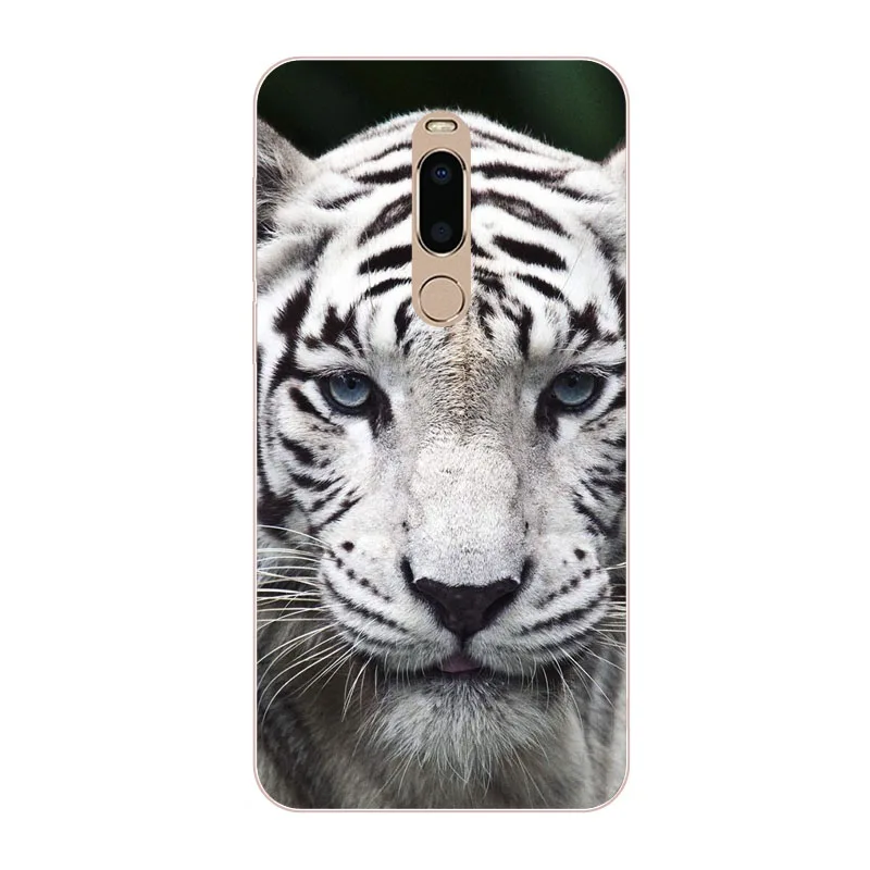 meizu X8 Case Silicon Tiger lion Painting Soft TPU Back Cover for x8 Phone protect Bags shell |