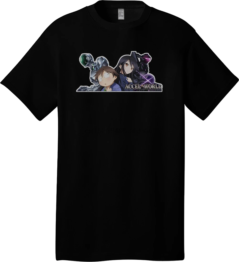 Высококачественная повседневная футболка с принтом Accel World-Infinite 3 S-5XL летняя |