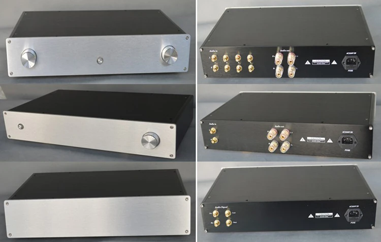 

X4308A All-Aluminum / Tube Preamplifier Amplifier Chassis / AMP Shell / Case / DIY Box (430 * 80 * 260mm)