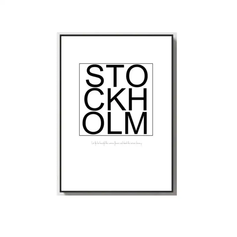 Nordic wall art painting English letters creative canvas posters and prints pictures for living room frameless home decor | Дом и сад