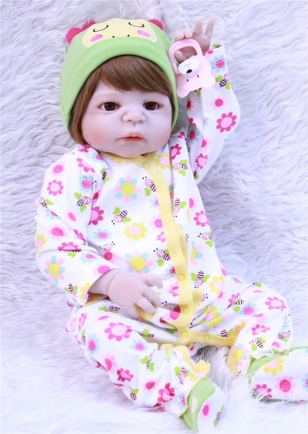 Boneca reborn npk Dolls полностью силиконовая кукла baby girl Кукла Bebes realista детский подарок