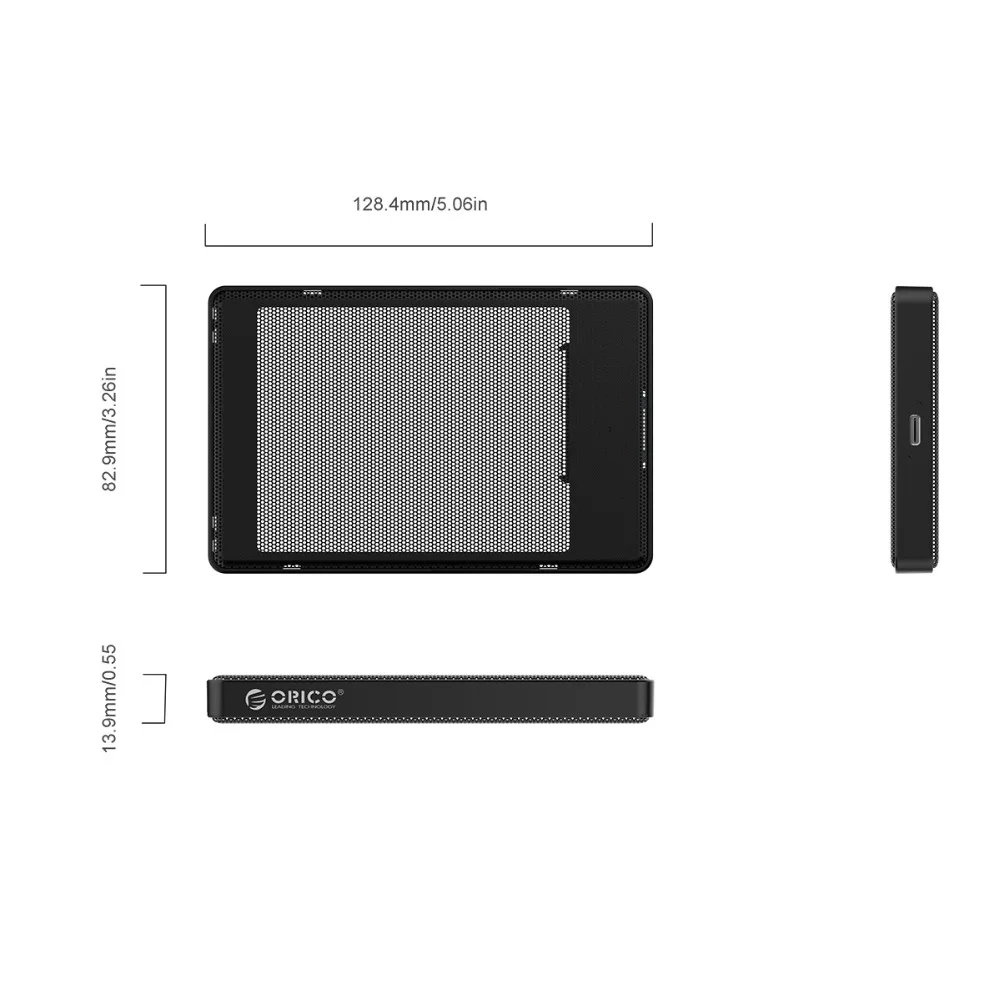 Корпус жесткого диска ORICO для Samsung Seagate 2 5 дюйма SATA к Type C SSD адаптер ТБ 4 внешний
